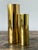 Vintage Boho Brass Cylinder Vases - Set of 2 For Sale - Image 9 of 12