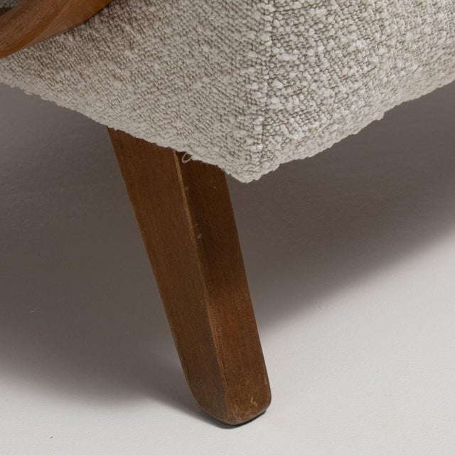 19th Century France Cream Wood Armchair For Sale - Image 10 of 10