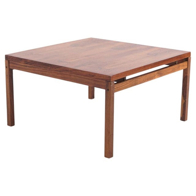 Danish Square Rosewood Coffee Table, 1960s For Sale - Image 7 of 7