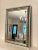 Traditional Silver Ornate Wall Mirror With Teal & Terra Cotta Underlay For Sale - Image 4 of 9