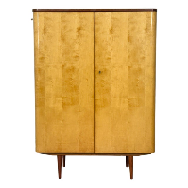 Stylish Mid-Century Wardrobe / 1960s Linen Closet / Vintage Wardrobe For Sale