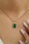 This solitaire pendant showcases a 3.66 carat of natural octagon emerald, set in 14K Yellow Gold. The emerald measuring...