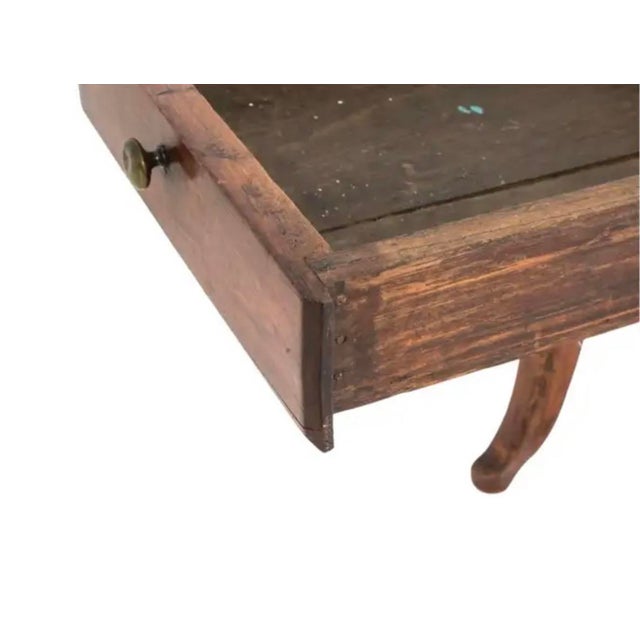 Wood French Provincial Cherry Farmhouse Dining Table For Sale - Image 7 of 12