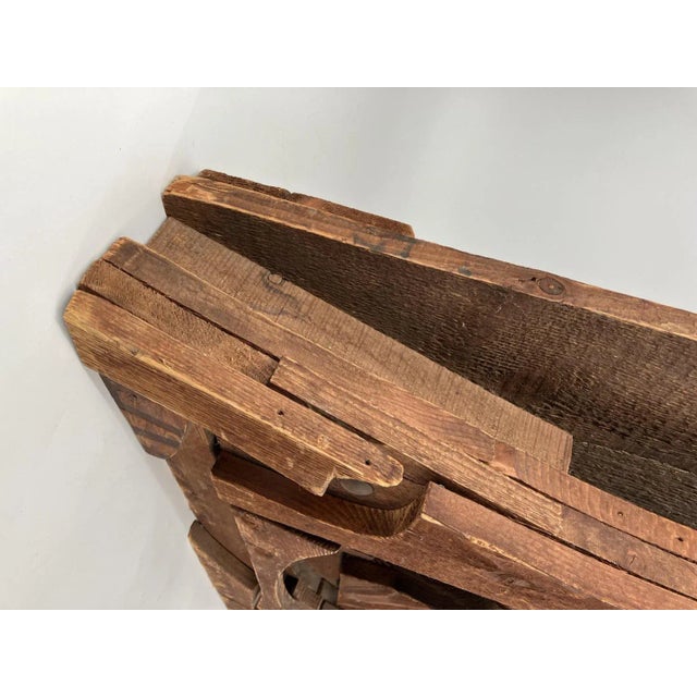 Manlio Mangano, Abstract Brutalist Relief, 1960s, Wood For Sale - Image 9 of 13