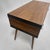 Vintage Mid-Century Modern Walnut Veneer 2-Drawer Desk With Black Trim For Sale In Miami - Image 6 of 9