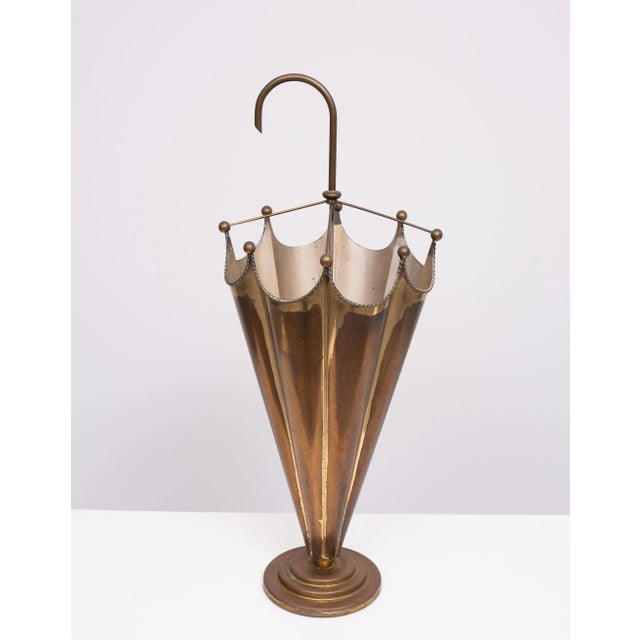 Brass Umbrella Stand, France, 1950s For Sale - Image 12 of 12