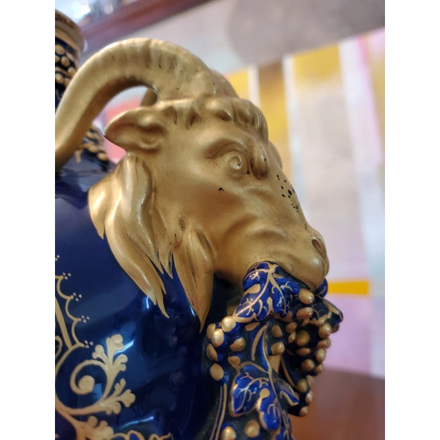 Antique Sevres Porcelain Style Jewlled Museum Urn For Sale - Image 9 of 11