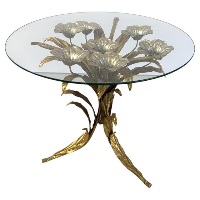 Vintage Side Table in the style of Coco Chanel by Hans Kögl, 1960s For Sale - Image 11 of 11