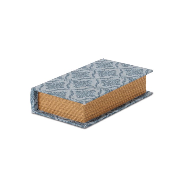 Patterned Decorative Book Box (Set of 2) For Sale In Chicago - Image 6 of 9