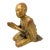 19th Century Burmese Lacquered Wood Statue: Moggallana For Sale