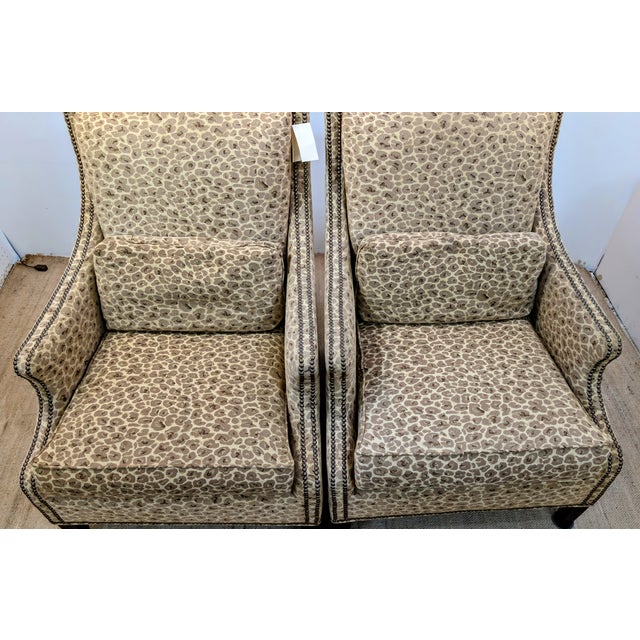 Late 20th Century Fairfield Pair of Lounge Chairs For Sale In Houston - Image 6 of 11