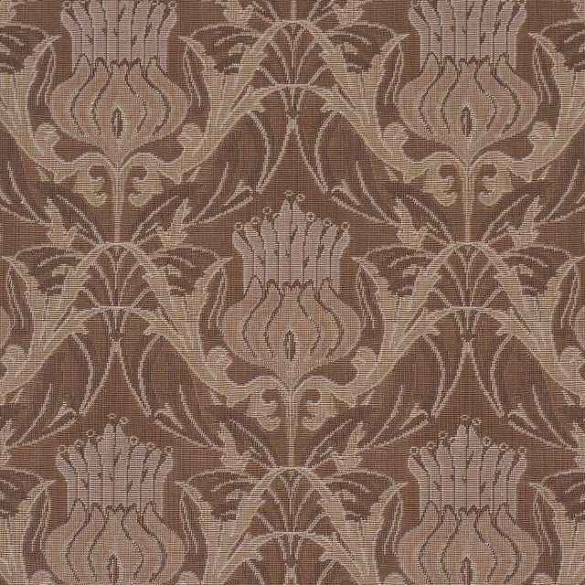 Traditional Schumacher Rowallan Trellis Fabric In Bronze For Sale - Image 3 of 5