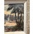 Wood Vintage Mid-Century Signed Coastal Oil Painting With Palm Trees & Chickens For Sale - Image 7 of 15
