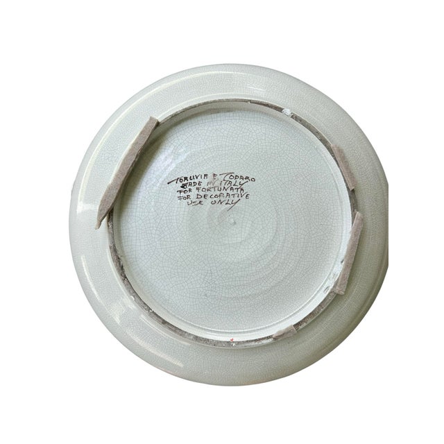 Exceptional vintage Italian Majolica ceramic cachepot or planter by Torlivia & Todaro, made in Italy for Fortunata. A...