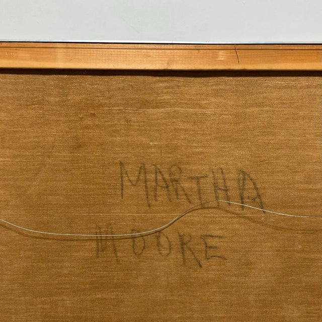 C. 1960s Martha Moore Modernist Expressionist Oil For Sale - Image 11 of 12