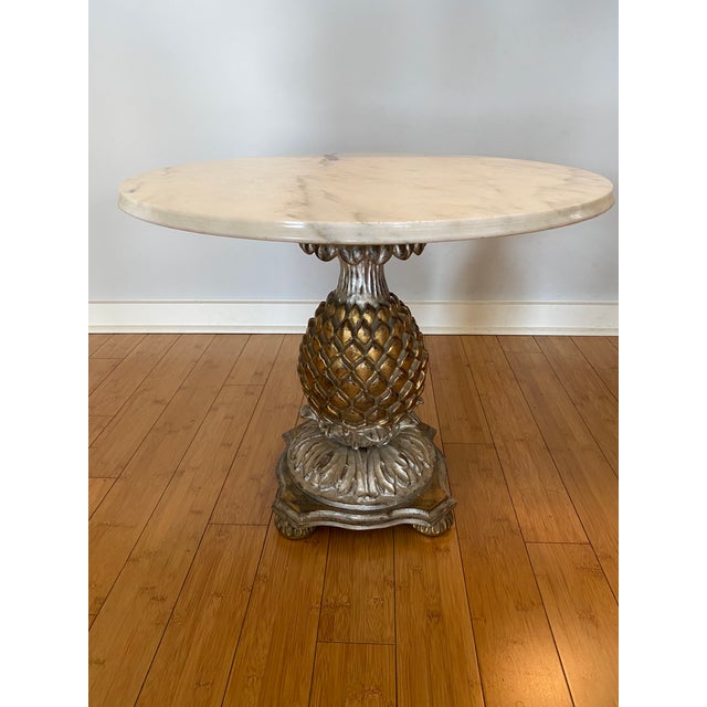 1960s Side Table With Pineapple Base Chairish