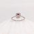1.7ct Stunning Ruby Ring W Earth Mined Diamonds in Solid 14k Gold Cushion 7mm For Sale - Image 4 of 8