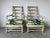 Vintage French Provincial - Style High. Ladder Back Arm Lounge Chairs - A Pair/ Sold For Sale - Image 13 of 13