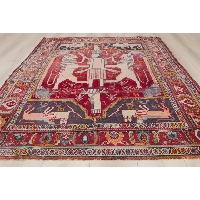 Antique Persian Shiraz Rug, 05'02 X 07'09 For Sale - Image 9 of 10