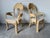Vintage Boho Chic Coastal Rattan & Leather-Wrapped Dining Chairs – Set of 4 For Sale In Miami - Image 6 of 12