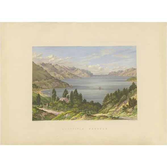 Blatchley, Lyttelton Harbour, New Zealand, 1877, Print For Sale