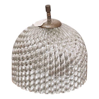 Vintage Ceiling Light in Glass For Sale