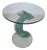 Postmodern Glass Spiral Helix Side Table, 1980s For Sale