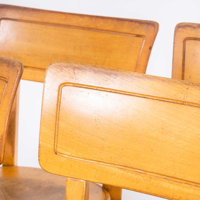 Wood Beech Saddle Back Dining Chair from Horgen Glarus, 1960s For Sale - Image 7 of 14