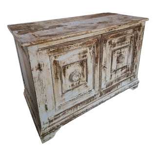 Antique French Pine Buffet Cabinet, 1870s For Sale