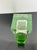 20th Century Green Uranium Art Glass Vase with Hand-Engraved Floral Décor from Moser Karlsbad, Czechoslovakia For Sale - Image 10 of 11