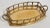 Mid 20th Century VIntage Brass Faux Bamboo Gallery Tray For Sale - Image 5 of 6