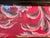 Traditional Vintage Peruvian Reverse Painted Glass Floral Mirror 23x23" For Sale - Image 3 of 7