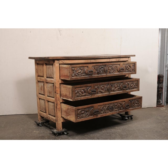 Early 18th C. Italian Robust Baroque Chest For Sale - Image 10 of 11