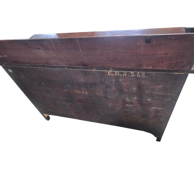 Wood Vintage Solid Maple Early American Sideboard Buffet Server For Sale - Image 7 of 7