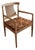 Mid Century American of Martinsville Curved and Caned Back Arm Chair, Signed For Sale