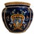 Renaissance Style Glazed Earthenware Cachepot with Heraldic Decoration from Gien For Sale