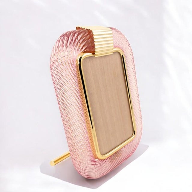 Italian Murano Glass Photo Frame For Sale - Image 4 of 6