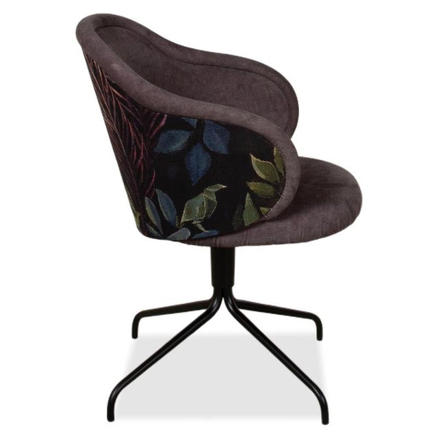 Fabric Ona Chairs with Brown and Grey Pattern from Freifrau, Set of 4 For Sale - Image 14 of 18