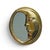 Sergio Bustamante Mid Century Brass Moon Mirror This mirror measures: 31 wide x 2.5 deep x 32 inches high Fair Vintage...