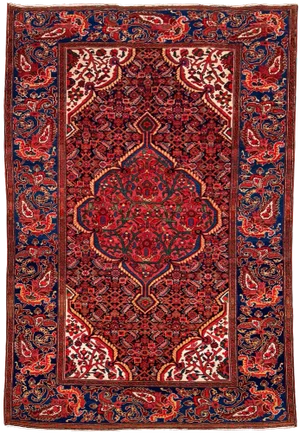 Antique Malayer Rug, 1890s