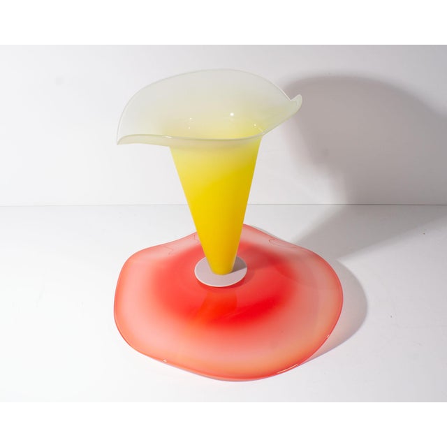 Stephan Cox 2001 Postmodern Art Glass Compote For Sale In Indianapolis - Image 6 of 6