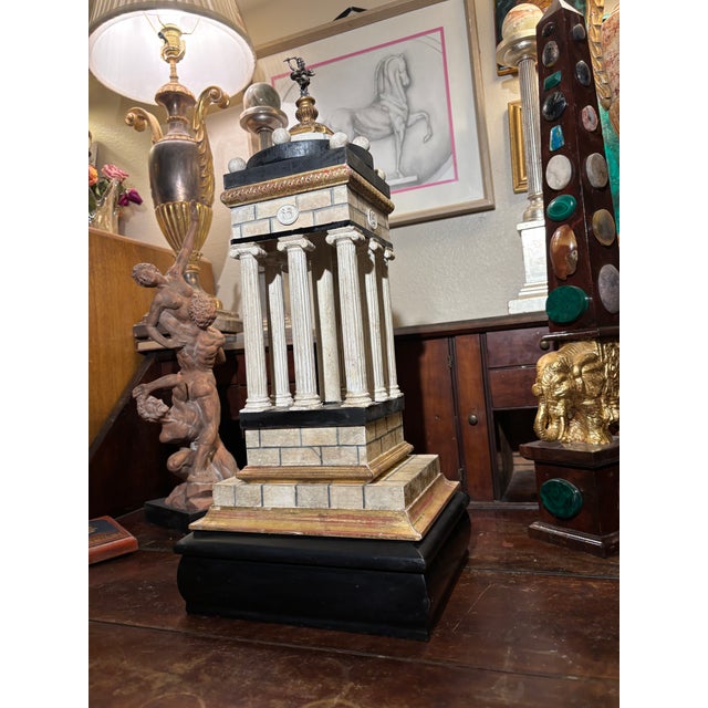 Large Neoclassical Italian Grand Tour Architectural Model of a Temple Dedicated to Cupid (Eros) For Sale - Image 15 of 15