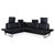 Brühl Alba Leather Corner Sofa, Black, Manual Function Sofa Couch For Sale - Image 6 of 17