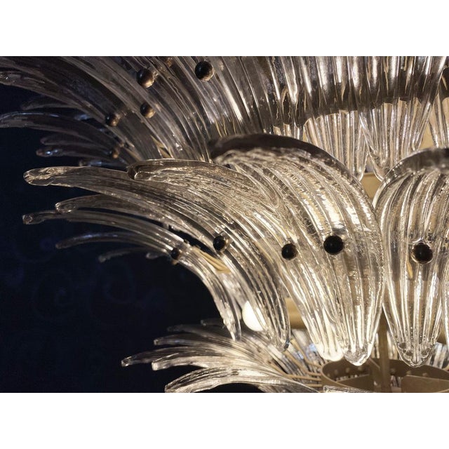 Palmette Ceiling Light with Smoked Glasses, 1990s For Sale - Image 16 of 18