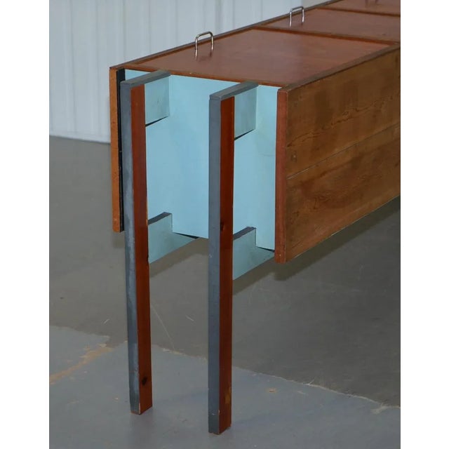 Modern Custom Made Sideboard with Upwards Opening Doors For Sale - Image 14 of 18