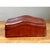 Vintage Italian Leather Wave-Top Decorative Box For Sale - Image 9 of 12