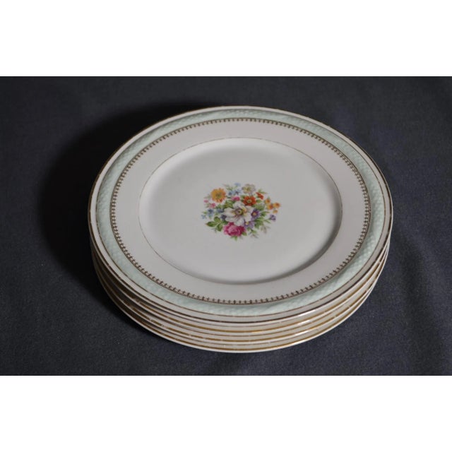 French 1960s Raynaud Limoges Porcelain Plates- Set of 4 For Sale - Image 3 of 12