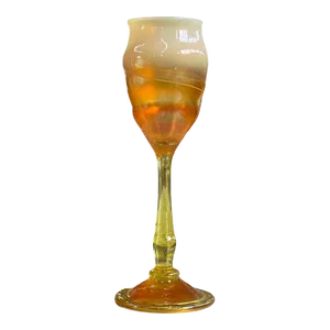 Antique Tiffany Favrile Iridescent Glass Goblet