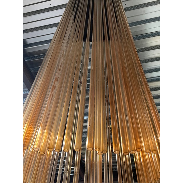Pendant Lamp with Pink Glass Rods, 1970s For Sale - Image 16 of 18