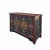 This is a console sideboard buffet cabinet with Tibetan-style elephant and deer graphics on the doors. The surface is...
